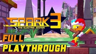 Spark the Electric Jester 3 - Full Playthrough | New Game+ Hard Mode All Levels (No Commentary)