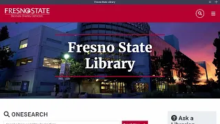 Writing tutor shows you the Fresno State library search