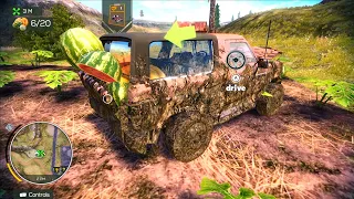 Fruits Crushed In Ranger In Delivery To Shop | Off The Road Unleashed Nintendo Switch Gameplay HD