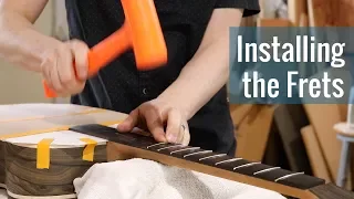 Installing the Frets (Ep 21 - Acoustic Guitar Build)