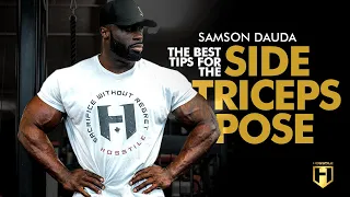 How to Pose Like a Bodybuilder | Side Triceps Pose | Posing Tutorial with Samson Dauda