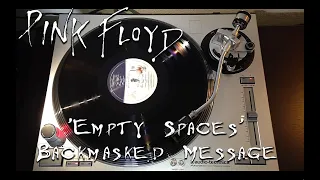 Pink Floyd 'Empty Spaces' Secret Message on Vinyl
