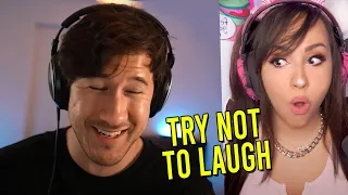 MARKIPLIER - Try Not To Laugh Challenge  #24 REACTION !!!