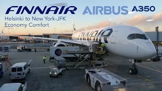 Full Flight Report | FINNAIR Airbus A350 XWB Economy Comfort | Helsinki to New York-JFK
