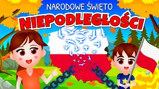 Kazio i 11 LISTOPADA dla dzieci - Narodowe Święto Niepodległości w Polsce i na świecie 🇵🇱🌎