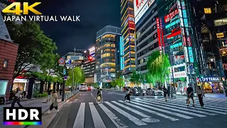 Japan - Tokyo Ginza evening walk • 4K HDR