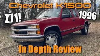 1996 Chevrolet K1500 Z71 Silverado: Start Up, Test Drive & In Depth Review