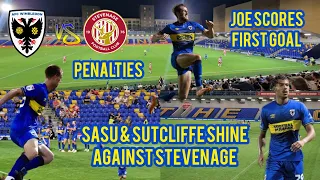 SASU & SUTCLIFFE SHINE AGAINST STEVENAGE. 6 🌟 PENALTIES. AFC WIMBLEDON V STEVENAGE BOROUGH.