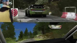 Assetto rally - Skoda Fabia Rally2 2022 - Col St Roch - POV - VR - Codriver app.