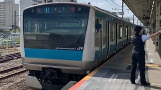 JR根岸線本郷台駅の電車。(2)