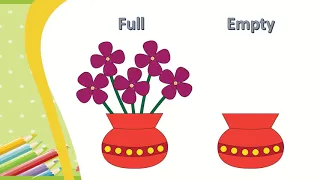 Concept Full and Empty|Learn differentiation| Jr.kg concept|Preschool kindergarten Pre- Math concept