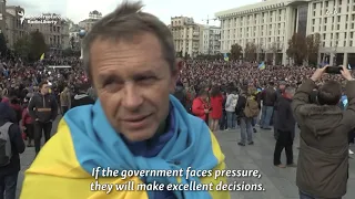 Ukrainian Protesters Decry Donbas Election Plan