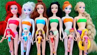 Disney Princess Doll Makeover ~ DIY Miniature Ideas for Barbie - Wig, Dress, Faceup, and More! DIY