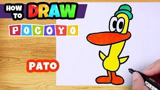 How to Draw Pocoyo Pato Step by Step