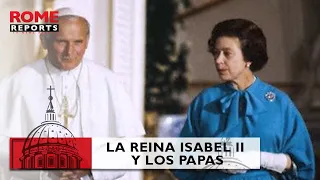 La Reina Isabel II  y sus encuentros con los Papas