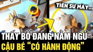 Thấy bố 'ĐANG NẰM NGỦ' trên sàn nhà, cậu bé có HÀNH ĐỘNG khiến phụ huynh CHỬI THỀ | Tin Nhanh 3 Phút