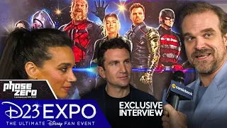 What Brings The THUNDERBOLTS Together?! Thunderbolts Cast Interview Live From D23 Expo 2022!