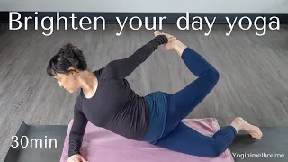 Brighten your day morning yoga | Side body strength & length | 30min practice