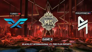 BLACKLIST INTERNASIONAL VS FIRE FLUX ESPORTS HIGHLIGHT M5 World championship knockout
