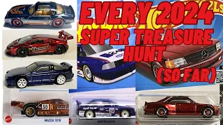 Every 2024 Hot wheels super treasure hunt! (So far)