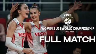 ITA🇮🇹 vs. TUR🇹🇷 - Full Match | Women's U21 World Championship | Aguascalientes