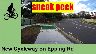 NEW separated cycleway 🚲 & shared user bike path on Epping Road NSW unveiled #shorts #macquariepark