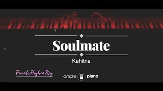 Soulmate (FEMALE HIGHER KEY) Kahitna (KARAOKE PIANO)