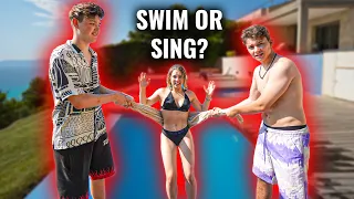 WIR MACHEN DIE SWIM OR SING CHALLENGE! 🎤 mit Moritz,Keanu,Nona II VLOG 446