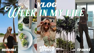 VLOG: 24 hours in greece, travel with me, girls trip in miami ✨