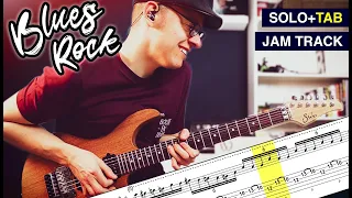 Blues Rock Guitar Solo in D | incl. Guitar TABS | Suhr Modern