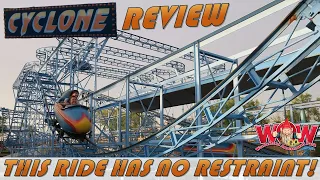 Cyclone Review, Wonderland Amusement Park Wild Mouse | This Ride has No Restraint!