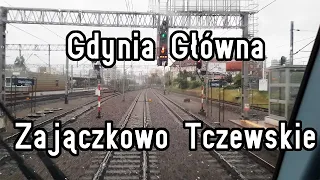 [ CabView ] Deszczowe Trójmiasto - Gdynia Główna - Zajączkowo Tczewskie  - Paprykowe Filmy