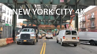 New York City 4K - Morning Drive - Queens - Driving Downtown