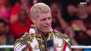 Cody Rhodes inicia el show y habla de BackLash y el Torneo - WWE RAW 8 de Mayo 2023 Español Latino