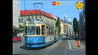 Trambahn München Linie19  von 1992 bis 1994