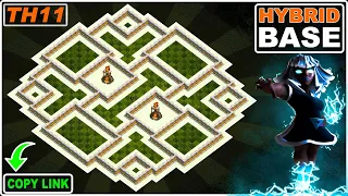 NEW BEST! TH11 base 2023 COPY LINK | COC Town Hall 11 Hybrid/Trophy Base - Clash of Clans