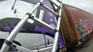 An entire freight gets painted by Fuego MTS!