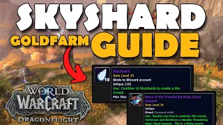 Best Group or Solo Skyshard Farm Guide World of Warcraft (Mount Gold Farm!)