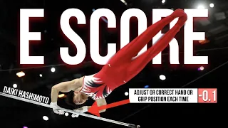 Hashimoto Daiki - E score (high bar final) - World Championships 2023