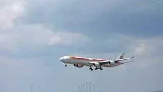 Iberia landing in Vienna