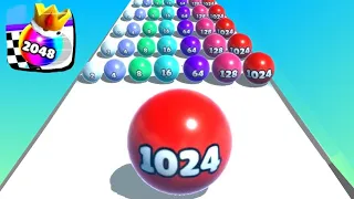 TikTok Gameplay Video 2024 - Satisfying Mobile Game Max Levels: Ball Run 2048 Update,Muscle Rush