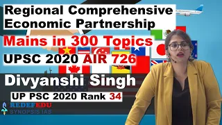 Regional Comprehensive Economic Partnership | IR | Mains in 300 Topics | Divyanshi Singh | UPSC