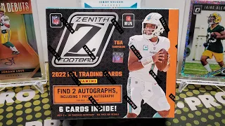 2022 Zenith Football Hobby Box Opening! 2 Autos Per Box!