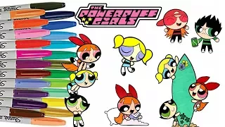 Powerpuff Girls Coloring Book Compilation Blossom Bubbles Buttercup Rowdyruff Boys