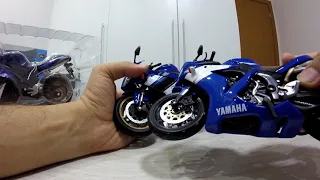 Yamaha YZF-R1 - Comparison of Diecast Motorcycle Model (1:10 and 1:12 scale) - Maisto and Welly