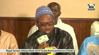 (Touba Brescia ITALIE) S. Abdou Lahad Bousso Magal Serigne Abdou khadr 2019