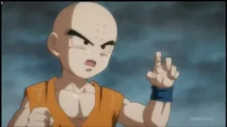 Goku Vs krillin spar , Android 18 saves krillin   ( Dragon Ball Super )