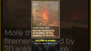 Wildfires burn homes southeast of Athens