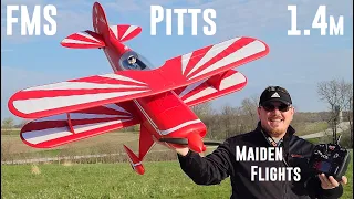 FMS - Pitts V2 - 1400mm - Maiden Flights