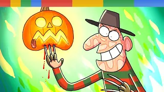 Halloween with Freddy Krueger | Episode 313 by Frame Order | Halloween Cartoon Compilation